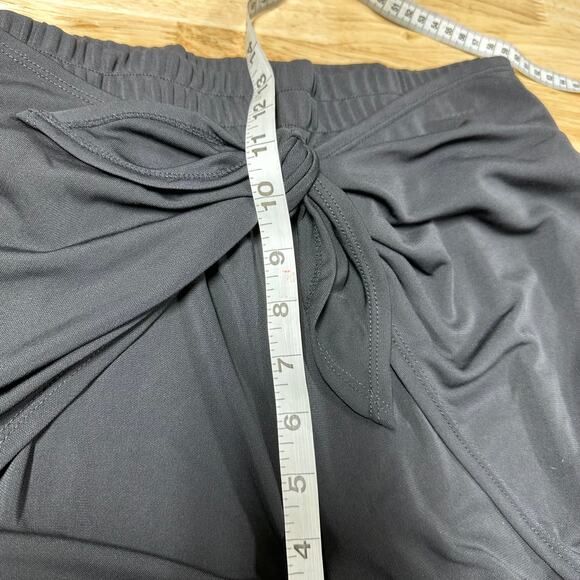 Cinq a Sept NWT Gizele Matte Jersey Tie Front Pants Black Size S Elastic Wasit - Picture 10 of 11